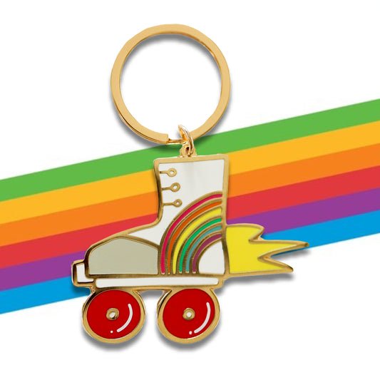 The Penny Paper Retro Rollerskate Keychain