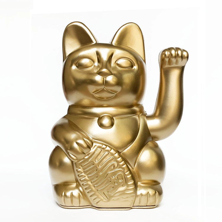 Medium Lucky Cat in Gold