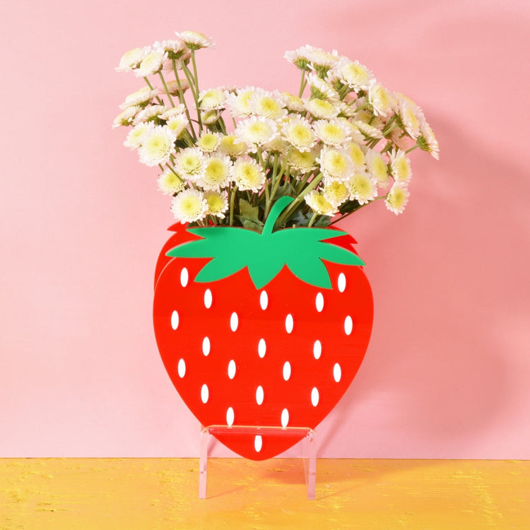 Acrylic Strawberry Vase