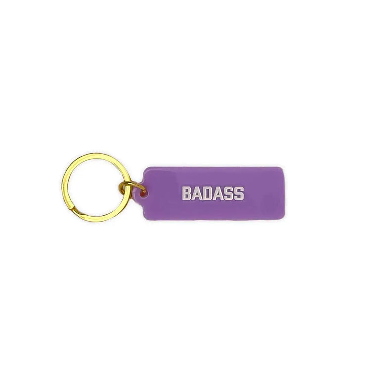 Lavender Badass Keychain
