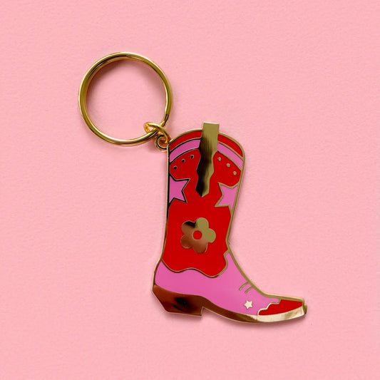 Cowgirl/Cowboy Boot Keychain