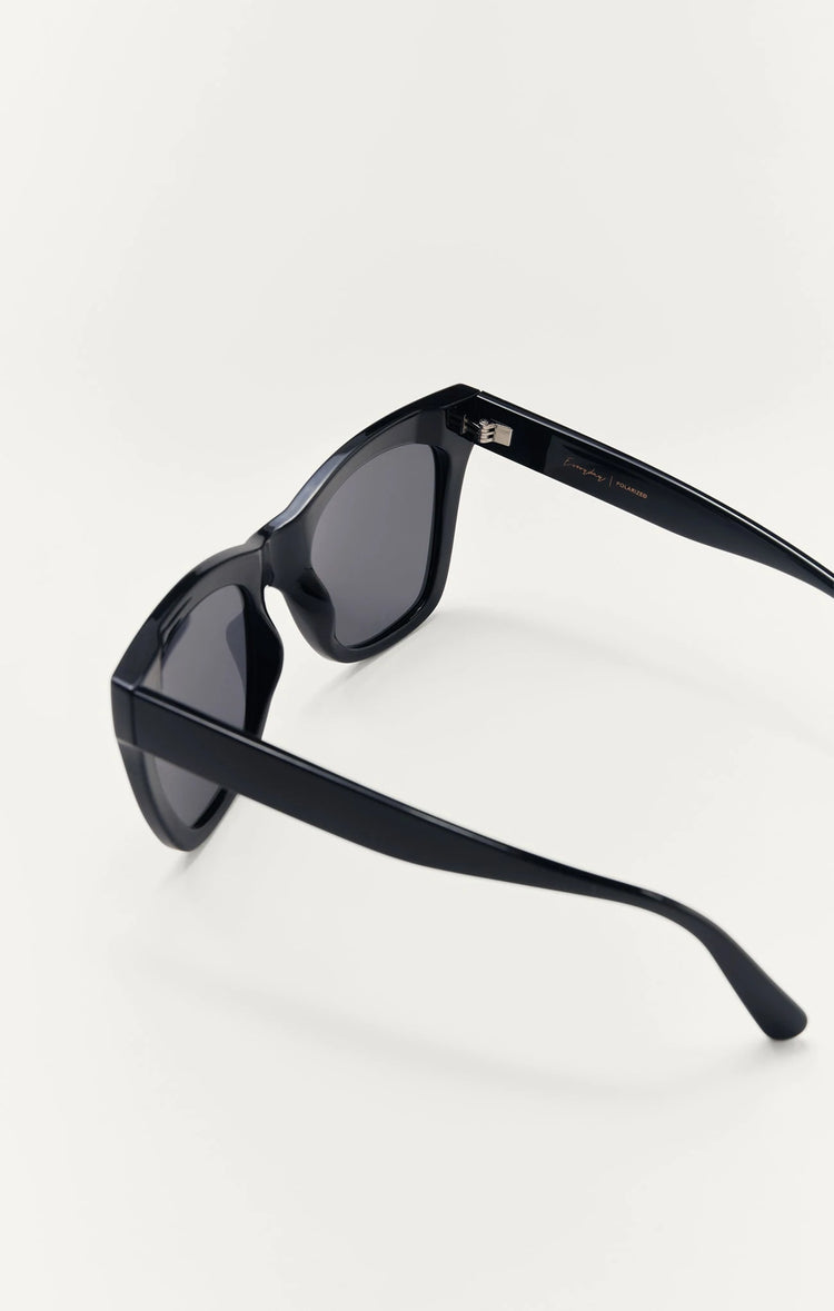 Z Supply Everyday Sunglasses in Polished Black-Grey