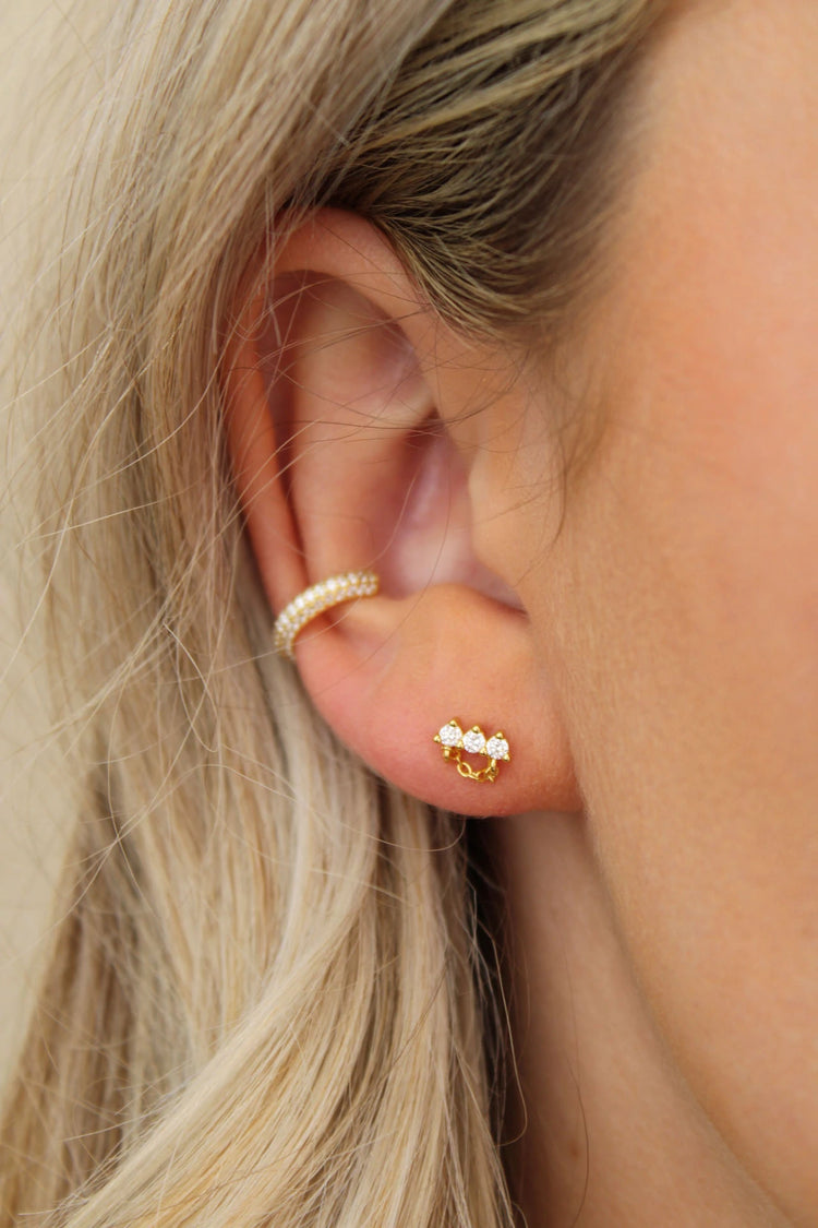 Malibu Sunday Gemma Mini Chain Stud Earrings
