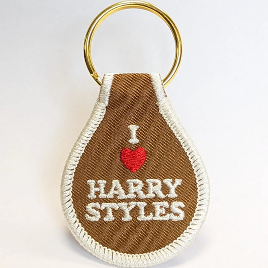 He Said, She Said Embroidered Key Tag