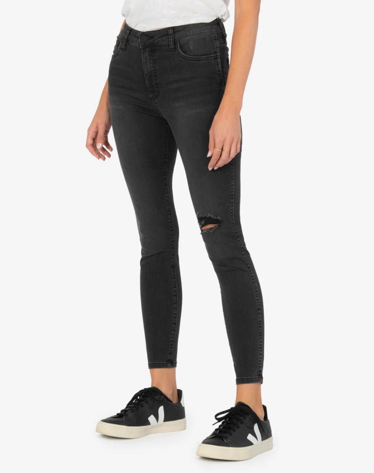 KUT Connie High Rise Ankle Skinny (Hundred Wash)