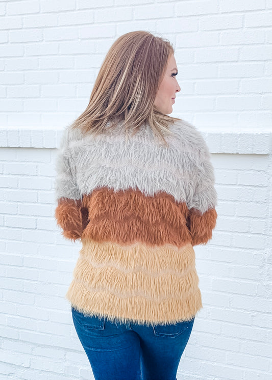 Multi Color Fuzzy Coat