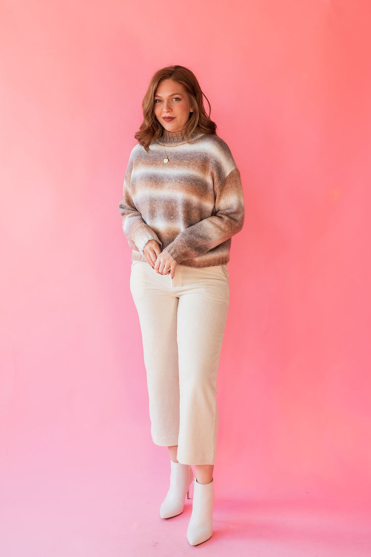Z Supply Luella Marled Sweater in Light Taupe