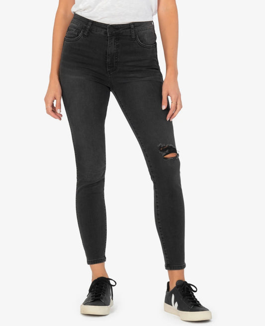 KUT Connie High Rise Ankle Skinny (Hundred Wash)
