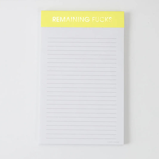Remaining F*'s Notepad