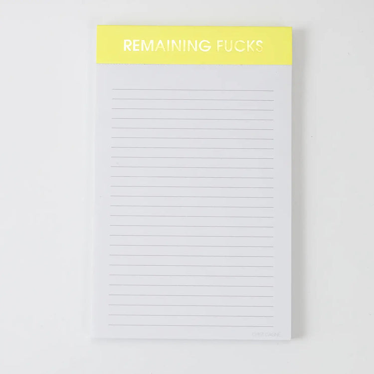 Remaining F*'s Notepad