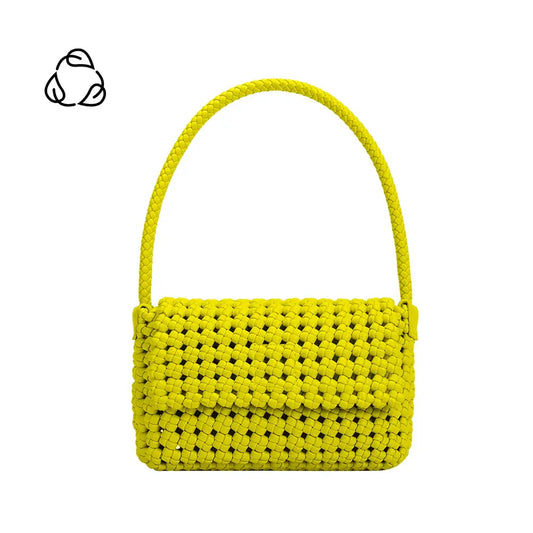 Shelly Vegan Shoulder Bag in Lime