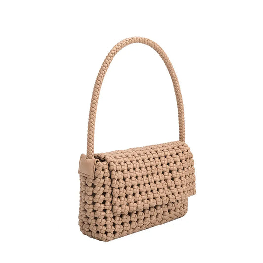 Shelly Vegan Shoulder Bag in Tan